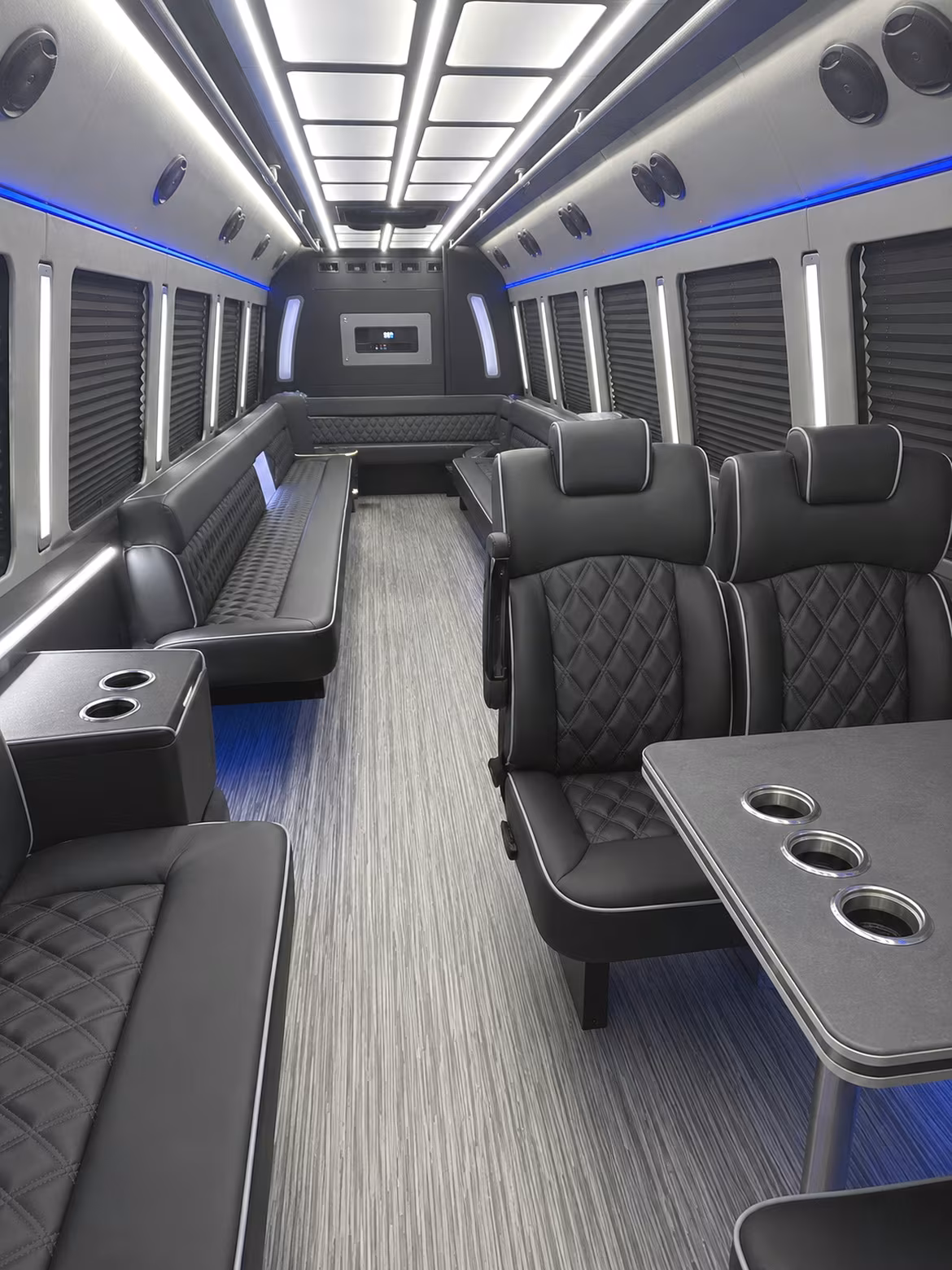 la mesa 25 passenger party bus inside