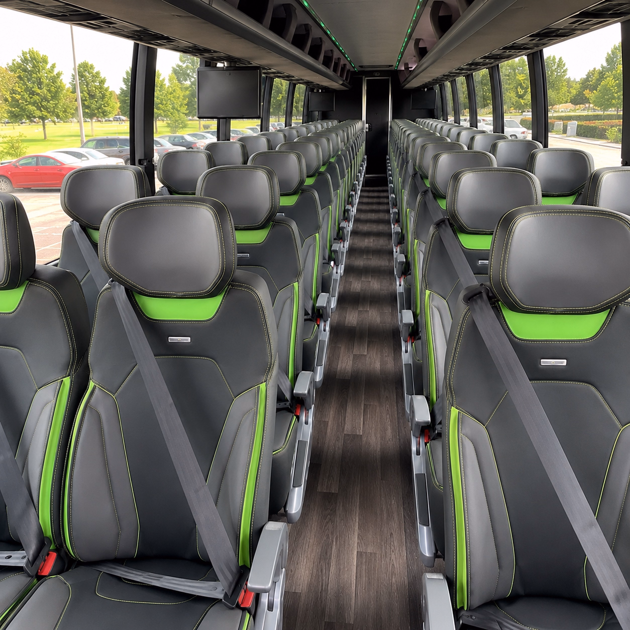 la mesa charter bus interior
