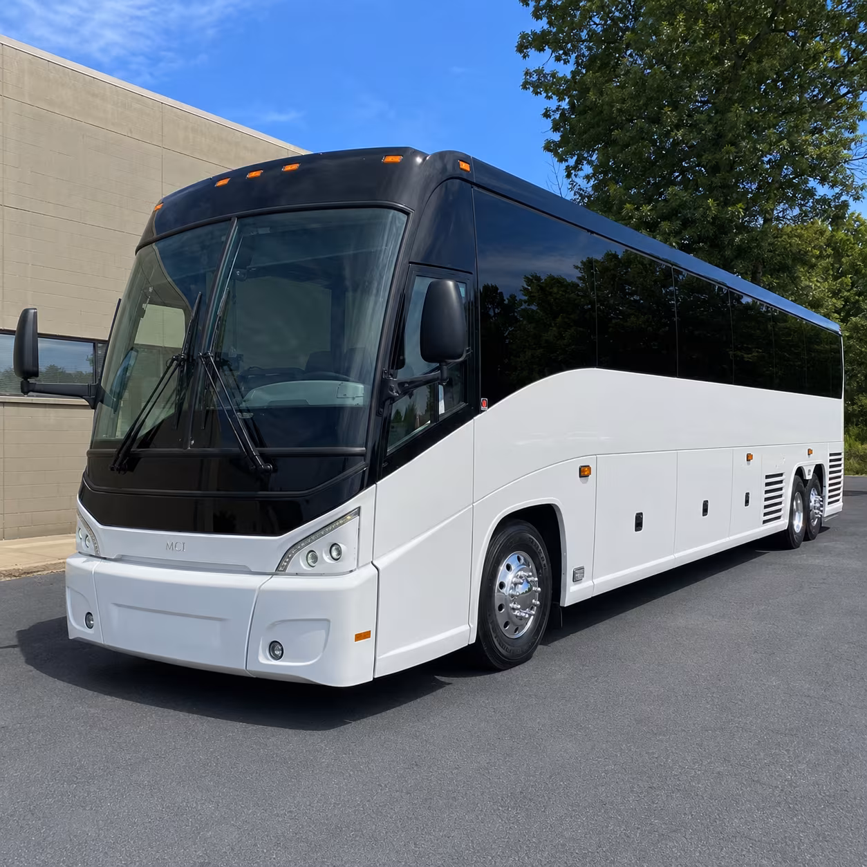 poway charter bus rental exterior