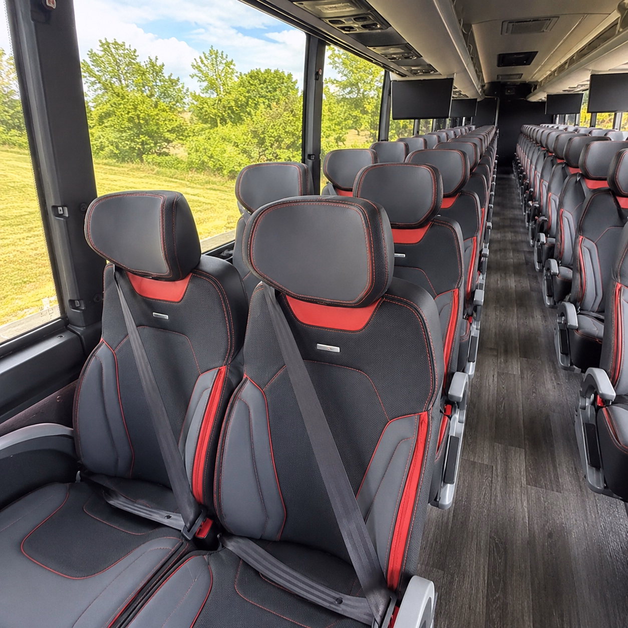 poway charter bus rental inside