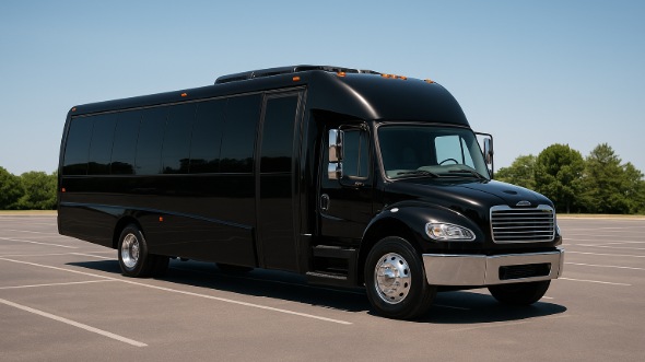 Exterior of Charter Bus Company La Mesa's 18 Passenger Minibus in La Mesa