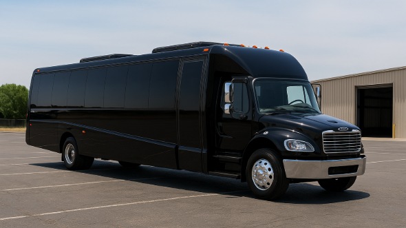 Exterior of Charter Bus Company La Mesa's 20 Passenger Mini bus in La Mesa