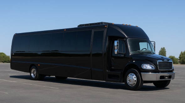 Exterior of Charter Bus Company La Mesa's 25 Passenger Mini bus in La Mesa