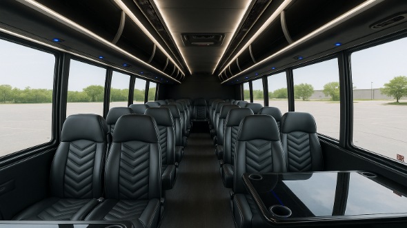 la mesa 18 passenger minibus inside