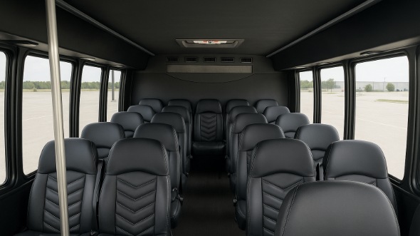 la mesa 28 passenger minibus inside