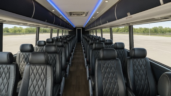 la mesa 56 passenger charter bus inside